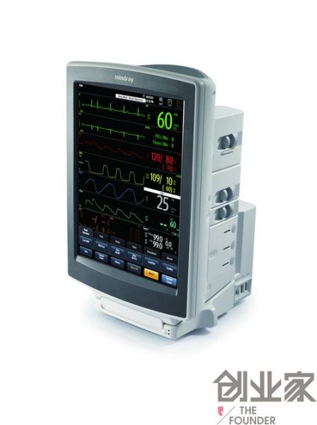 邁瑞的最新監護儀，運用類iPad界面，獲得國外設計獎。